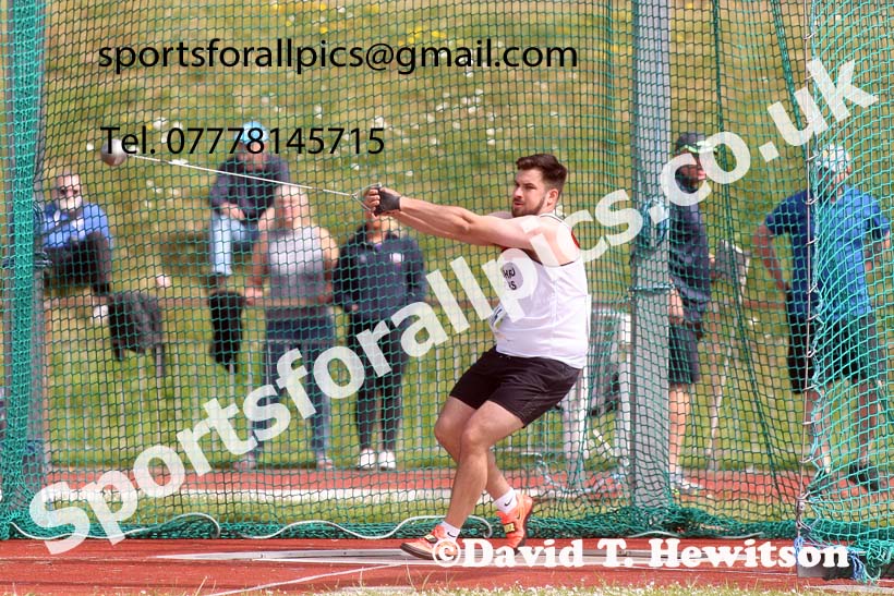 Senior mens hammer, 2022 Northern Senior and Under-20 Champs., Wavertree Athletics Centre, Liverpool. Photo: David T. Hewitson/Sports for All Pics
